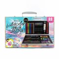 Art 101 Watercolor, Draw & Sketch Wood Art Set, 88-Piece Set 53088MB